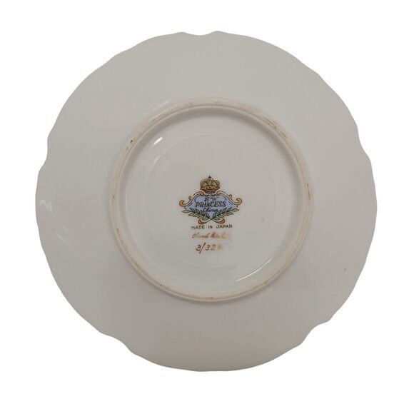 EW Princess LILY OF THE VALLEY Tea Cup Saucer Hand Painted Vnt RARE Marked 3/324 - Picture 12 of 16